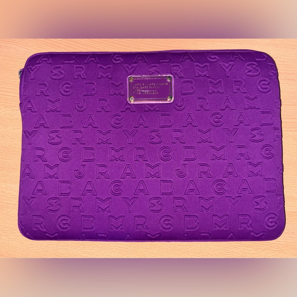 Marc by Marc Jacobs purple laptop sleeve